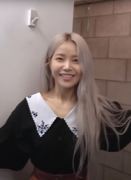 Black Floral Embroidered Collar Blouse | Solar - Mamamoo