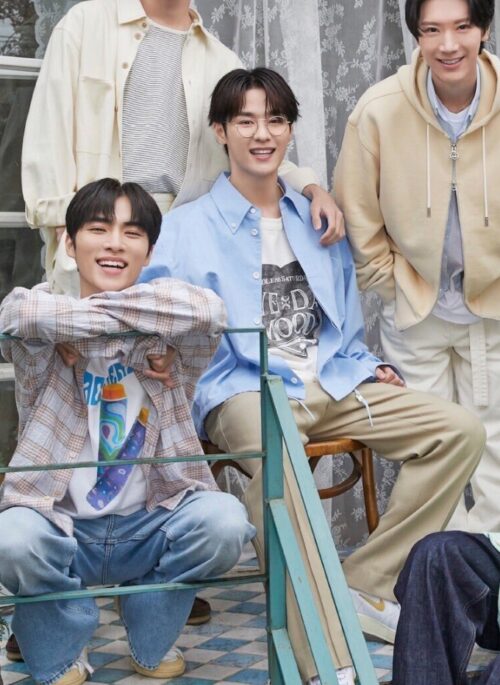 Brown Plaid Button Down Shirt | Xiaojun - NCT