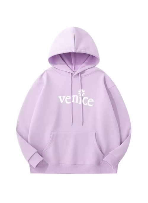 Lilac 'Venice' Print Hoodie | Hanni - NewJeans