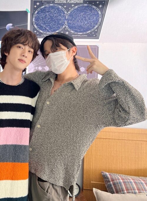 Grey Button-Up Woolen Shirt | J-Hope - BTS