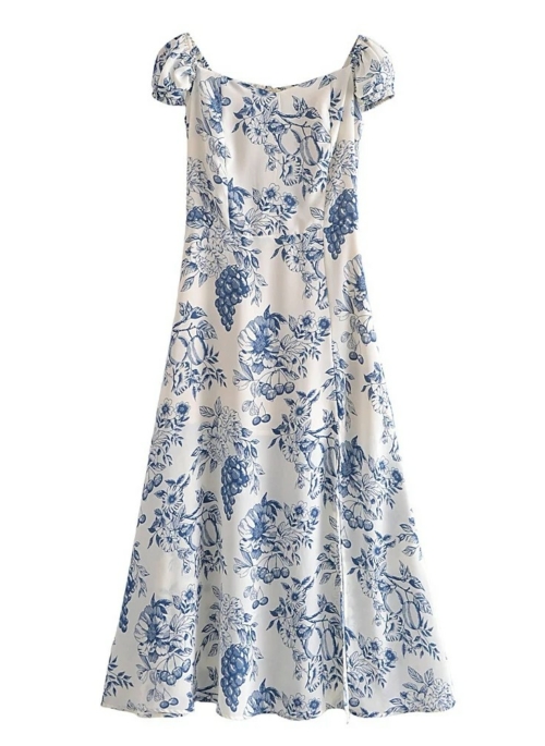 White Off-Shoulder Floral Dress | Joy - Red Velvet