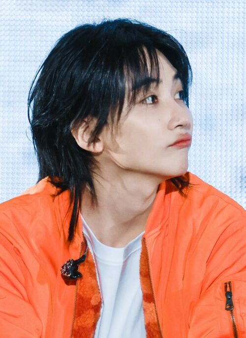 Orange Zip-Up Bomber Jacket | Jeonghan - Seventeen