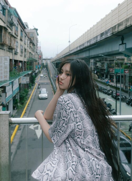 White Snake Short Sleeves Shirt | Hyein - NewJeans