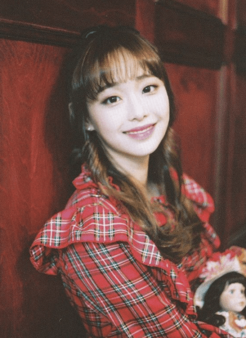 Red Plaid Doll Collared Dress | Chuu - Loona